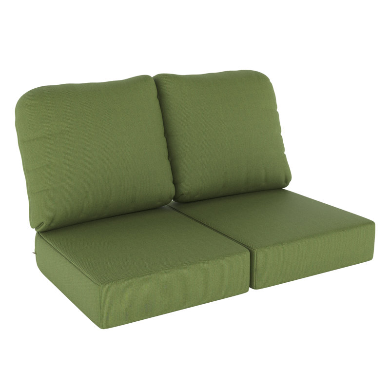 Indoor/Outdoor Sunbrella® Seat/Back Cushion, Spectrum Cilantro Sunbrella® Plainweave