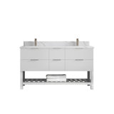Catalina 60'' Double Bathroom Vanity with Quartz Top
