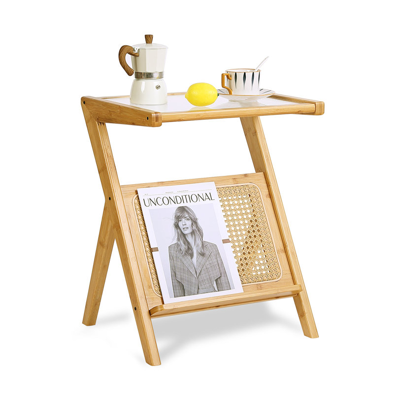 End Table, Yellow, 22" H x 11.8" W x 15.7" D
