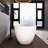 65 in. Freestanding Solid Surface Stone Resin Soaking Bathtub in Matte White