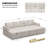 Rafael U Shaped Sofa Set Convertible Large Pull out Sofa Bed Livingroom Sleeper Modular Sectional Couch With Storage Ottoman-101956709