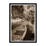 Bygone Rowboats II In Sepia Print by Tim Klein