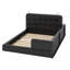 Grand lit plateforme tapissier avec 2 lampes de lecture-999223319