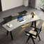 Bureau d'écriture en bois manufacturé gris-2078076155