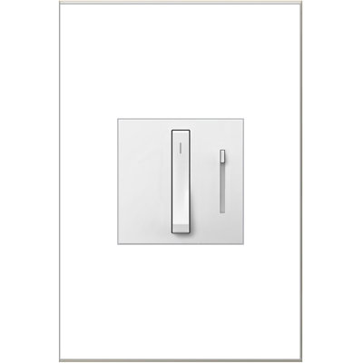Adorne® Whisper 700W Tru-Universal Single Pole and 3-Way Dimmer with Microban