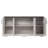 Yazeed Rustic Ridge Washed White 4 Door Sideboard Storage Cabinet