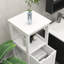 Rangement de salle de bain blanc avec 2 tiroirs et 1 tablette - Améliorez votre armoire de rangement et pour ranger les nécessités
