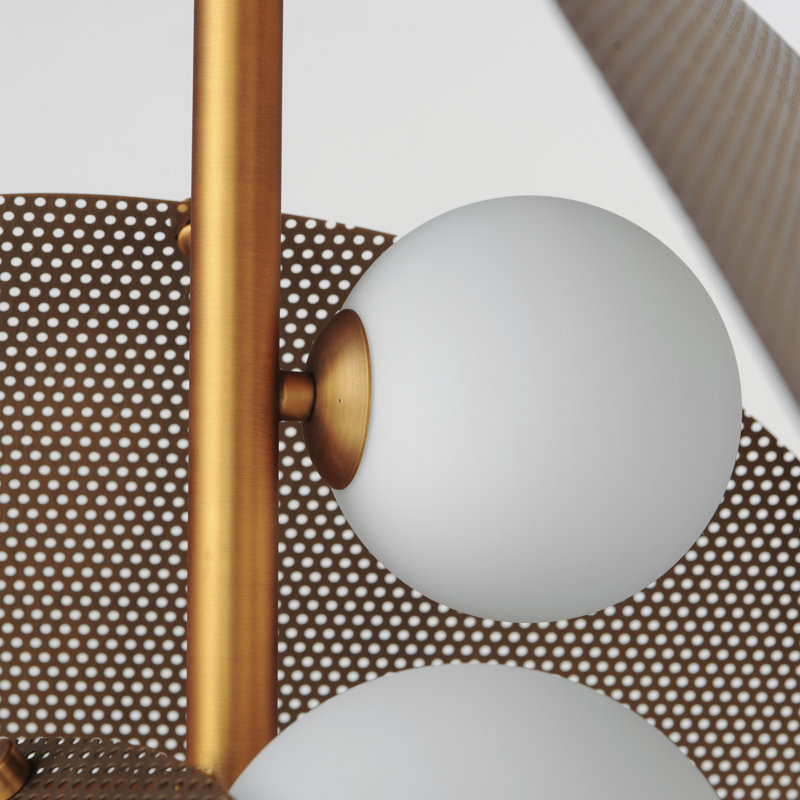Chips 5 - Light LED Pendant, Natural Aged Brass, Natural Aged Brass