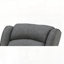 Chaise berçante rembourrée en tissu