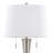 Jules 30.25" Contemporary Metal Table Lamp In Brushed Nickel With White Linen Shade And Built-In Usb Port From Grandview Gallery - Set Of 2