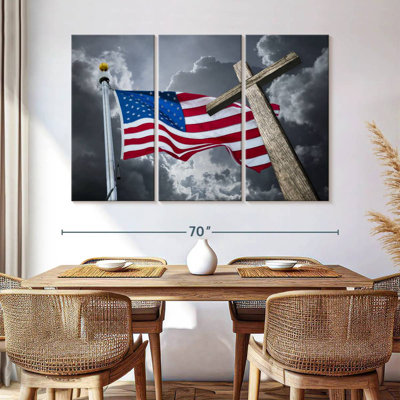 Borges American Flag And Cross