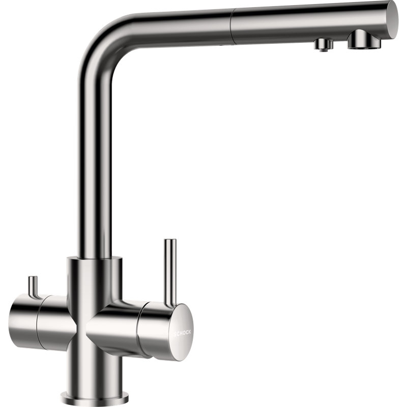 Vitus High Pressure Pull Out Single Lever Monobloc Tap, Silver