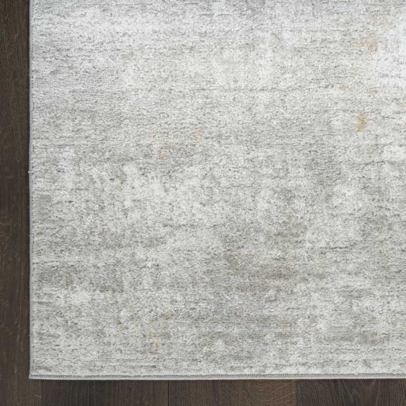 Lafever 2' x 4' Grey Modern Indoor Rug, Runner 2' x 4'