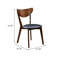 Chaise d'appoint Mid-Century moderne, noyer foncé, chaises d'appoint en noyer noir, élégance