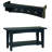 Ajwad 36"W Cottage Beach House Design Wall Mounted Coat Rack and Bench Set with Storage-884106913