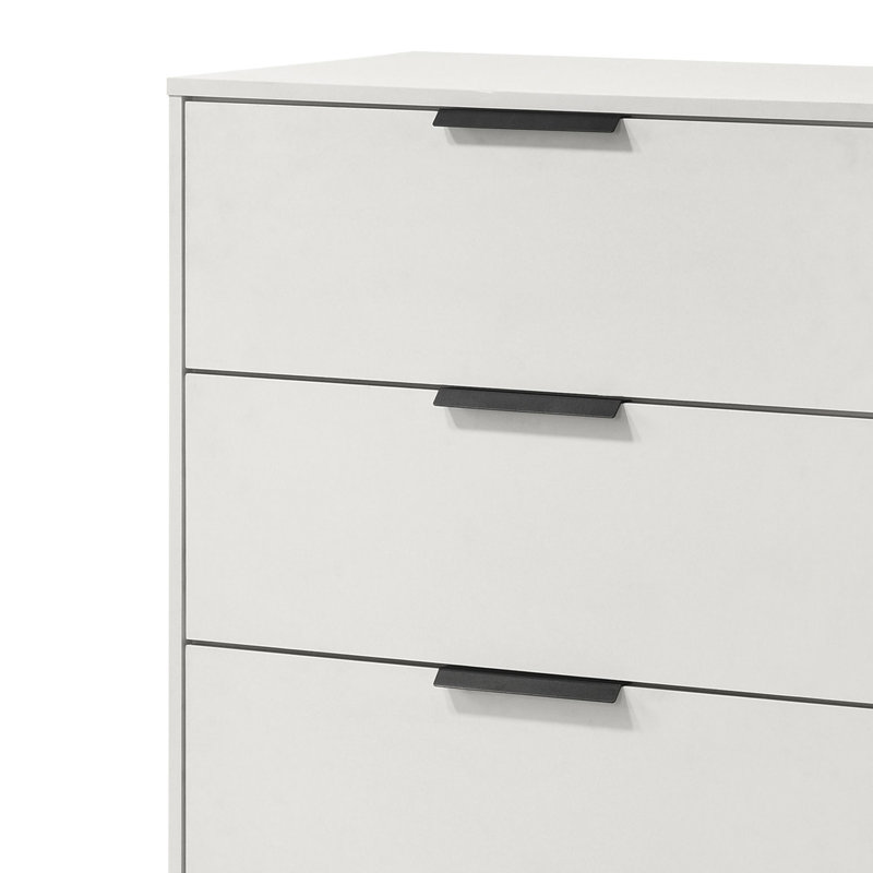 Ensemble de chambre à coucher 5 pièces White, Très grand