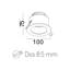 9 Watt White Recessed LED Downlight Fitting-133340361