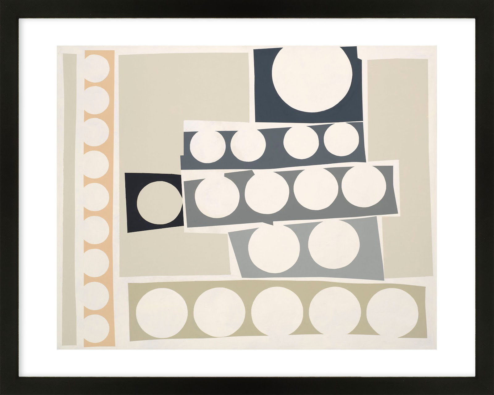 Cosmos 6.0 Print by Lee Lessem, Black Framed, 24" H x 30" W x 1.25" D