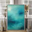 Art mural encadré sur toile - "Blues abstraites" avec vue sur la mer pour chambre à coucher - 16 po x 24 po-2092509180-2092509181