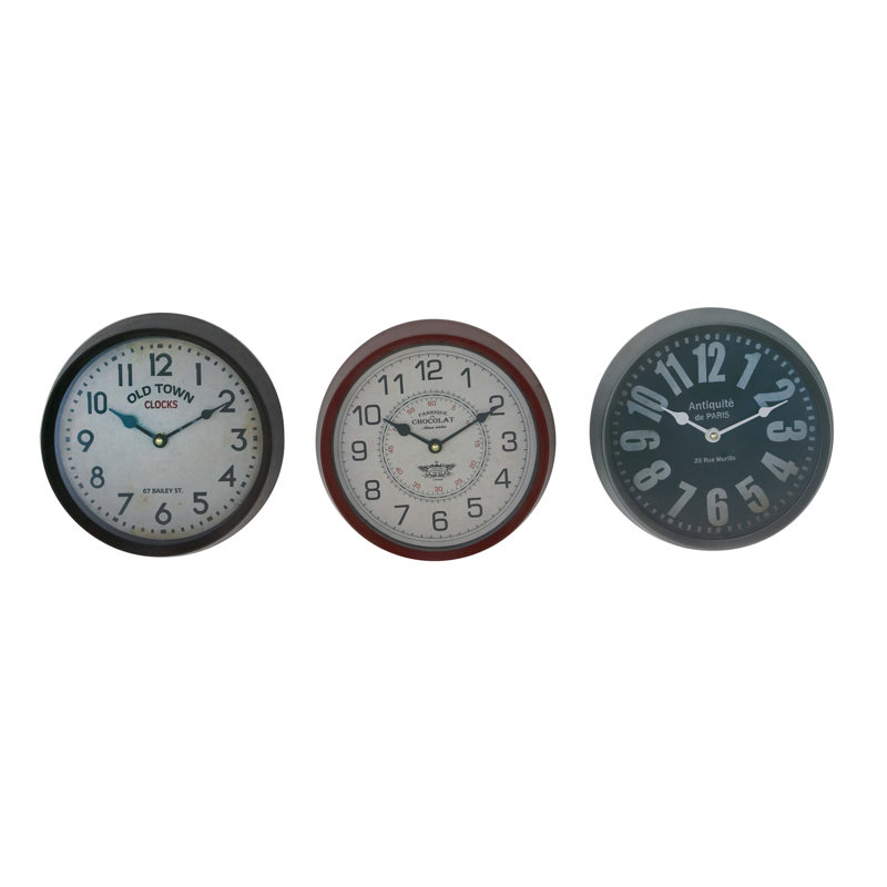Ensemble d'horloge murale 9 po Aruna