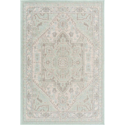 Tapis oriental menthe Shauntra