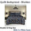 Cotton Blend Floral Bedspread with Pillowcases-109478377