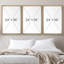 «Mid Century Modern Boho Geometric Polygon Palm Leaf», ensemble de 3 impressions sur toile-73721030-73721031