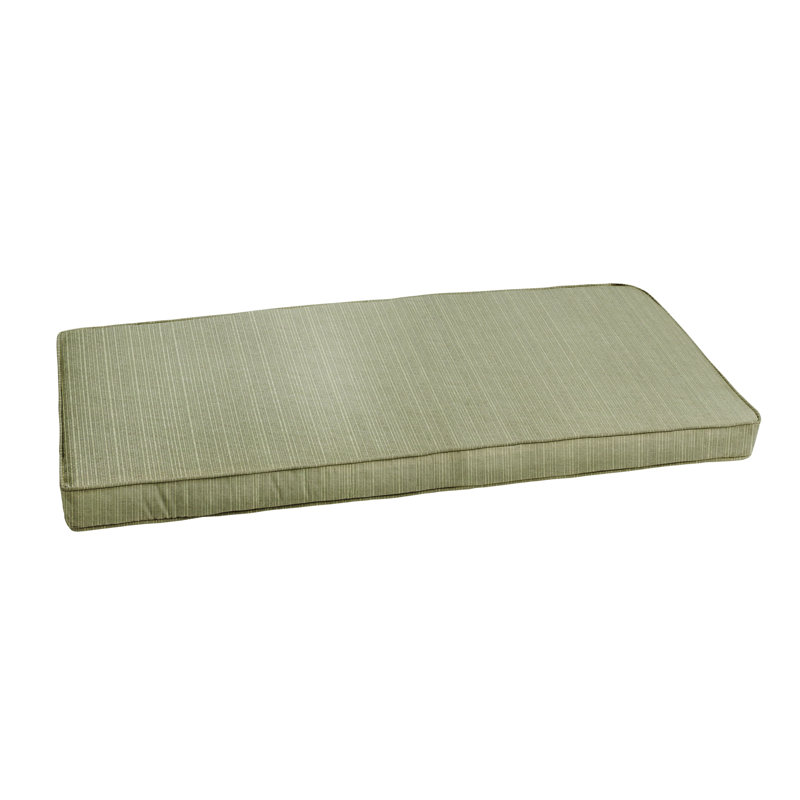 Coussin de banc d'extérieur en Sunbrella Osprey, 60" W x 19" D, Sunbrella - toile vert forêt