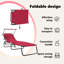 Folding Sun Lounger Folding Oxford Outdoor Recliner Adjustable Patio