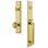 Fifth Avenue Handleset with Single Cylinder Deadbolt and Windsor Door Knob and Rosette