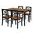 4 - Person Rectangular Solid Wood Top Dining Set