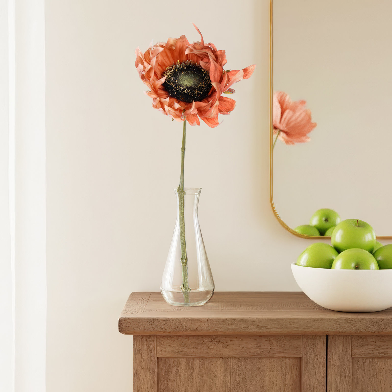 Sunflower Floral Stems, Brown