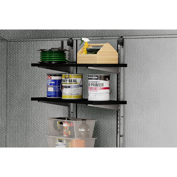 Rubbermaid FastTrack Rail Large Shelf Organization System, Holds up to 50  Pounds, Ideal for Cleaning Products, Garden Supplies, Laundry Products