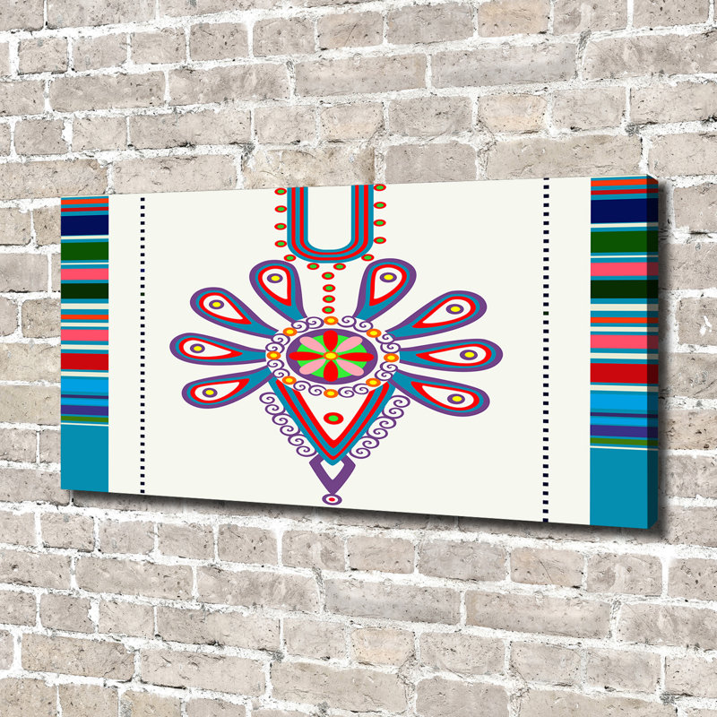 Polish Folk Pattern - Wrapped Canvas Print