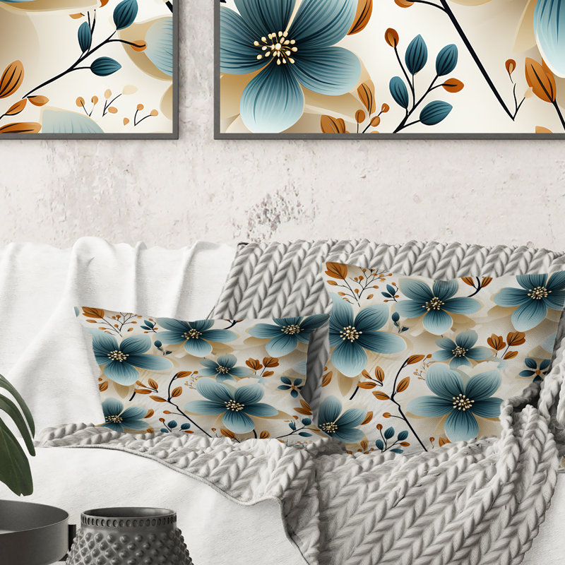 Floral Throw Pillow