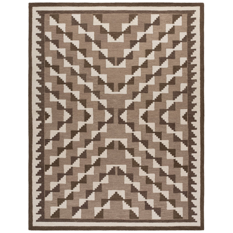 Kenya Hand Tufted Wool Abstract Indoor Rug, Rectangle 6' x 9'
