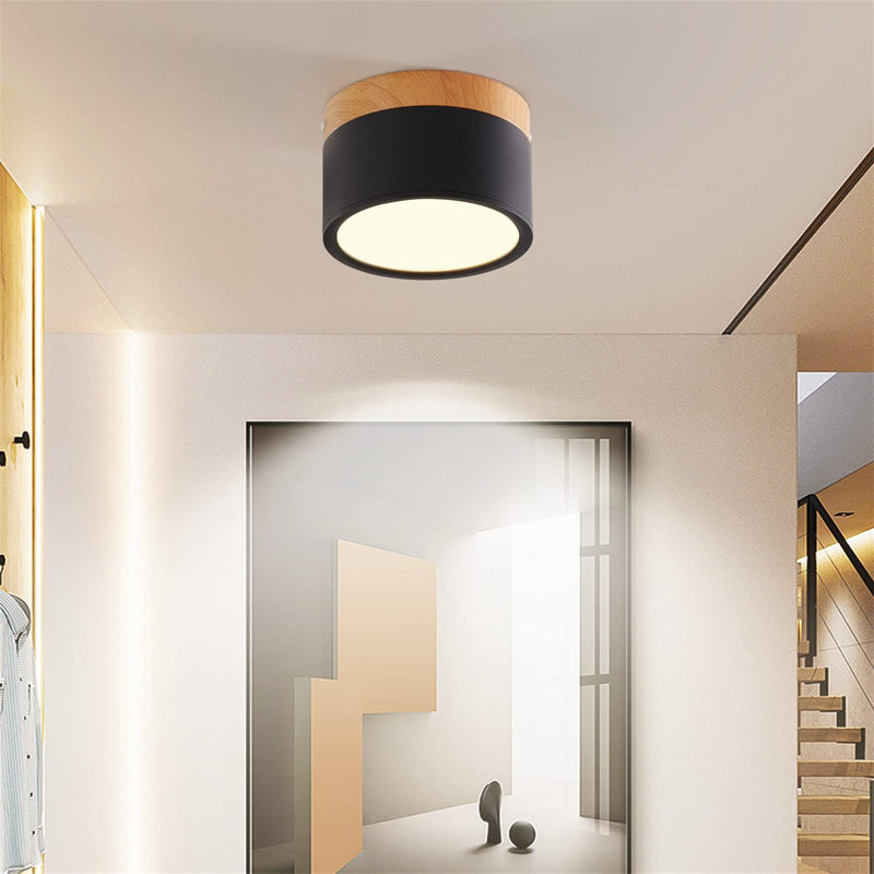 Flush Mount, Satin Black