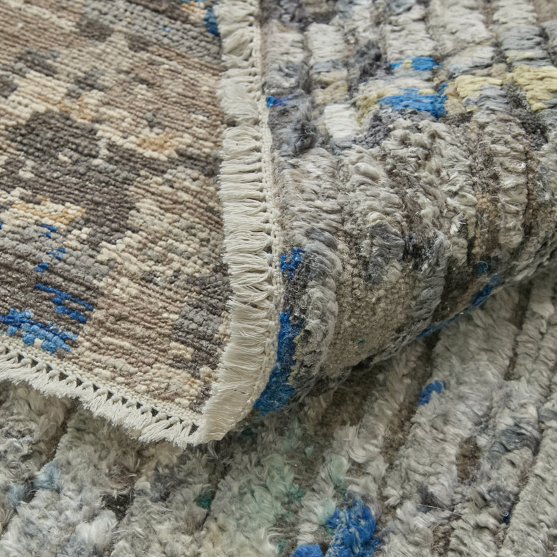 Tapis gris Tashaun, Rectangle 3'6" x 5'6"