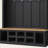 Farmhouse Wooden Style Hall Tree with Wide Storage Seating Bench, Entryway Shoe Cabinet with 13 Compartments – Elegant Coat Rack with 6 Hooks for Mudroom, Living Room, Rustic Organizer with Anti-Tipping-349713604