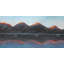 Mountains and calm lake - 24"x48" Framed canvas