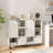 Stackable Bookcase With Adjustable Shelf And Cubes