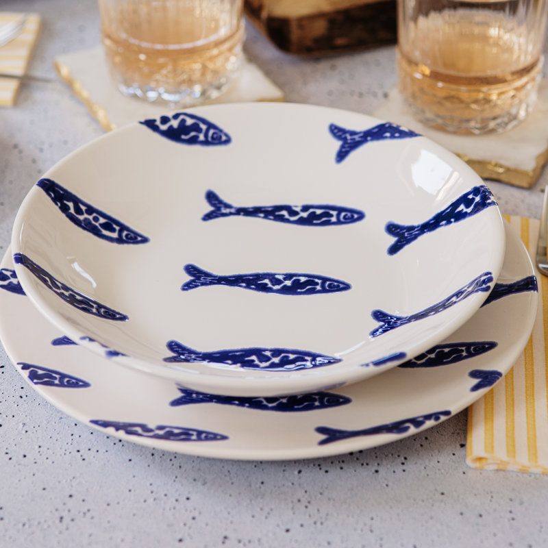 Santorini 10.75'' Ceramic Dinner Plate