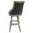 Irminger Swivel Upholstered Counter Stool with Solid Wood Frame-889160649