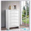 Commode blanche moderne Marilla G1570-CH avec tiroirs durables et design élégant pour un rangement élégant dans la chambre à coucher