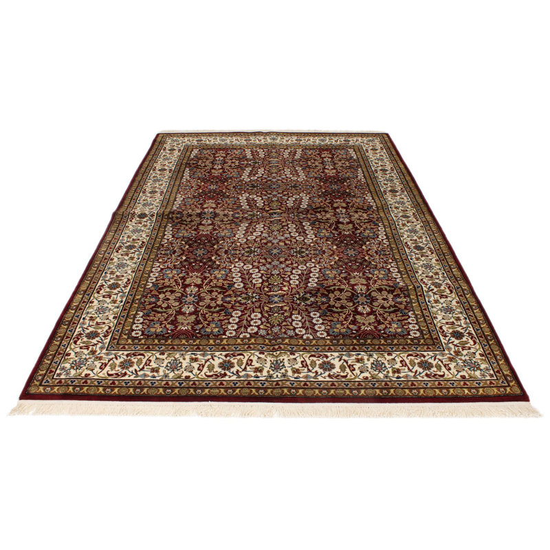 Tapis turc rouge et ivoire 6 x 9