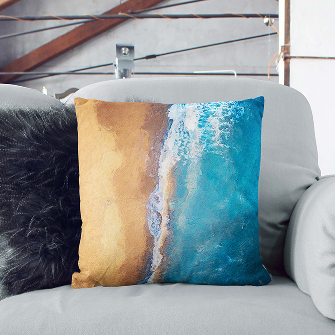 Alone upon the Beach Cushion with Filling