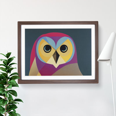 Abstract Barn Owl - Single Picture Frame Print