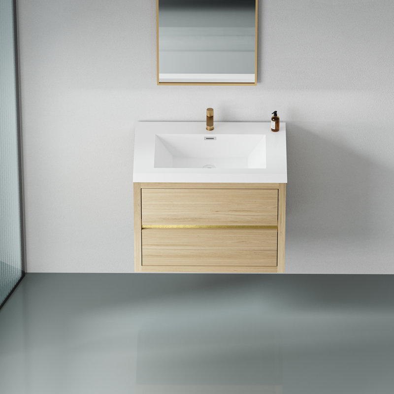 Meuble-lavabo flottant avec lavabo Leiston