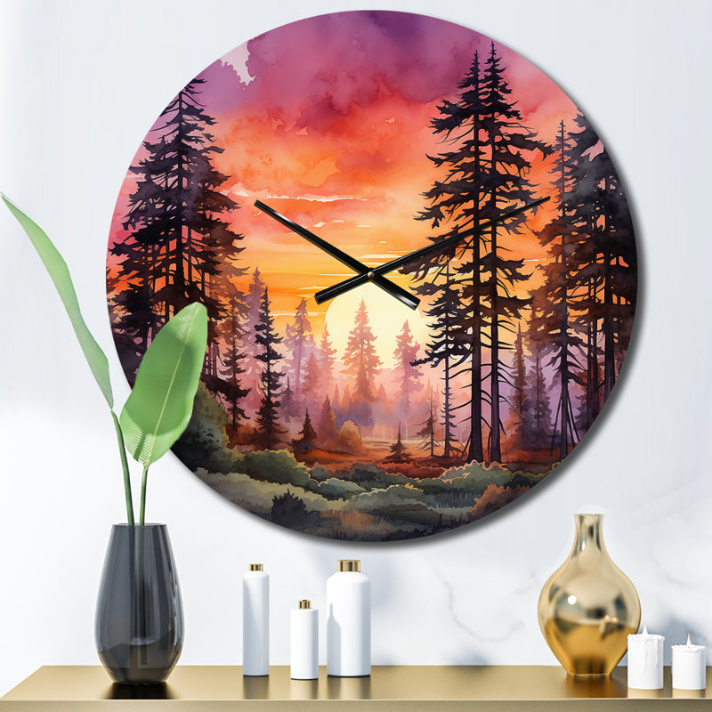 Horloge murale Chantil - Paysages, Moyenne