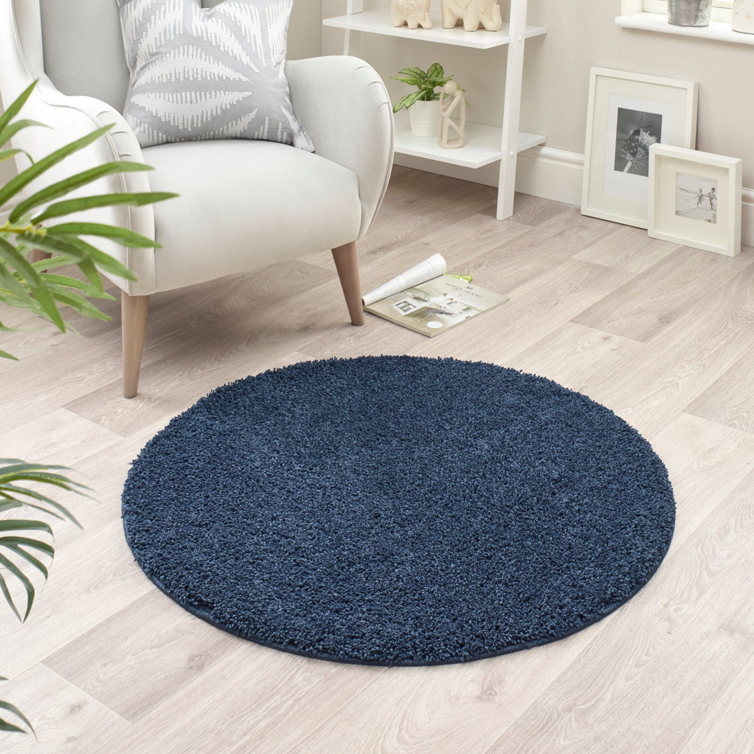 Solid Colour Machine Tufted Area Rug
